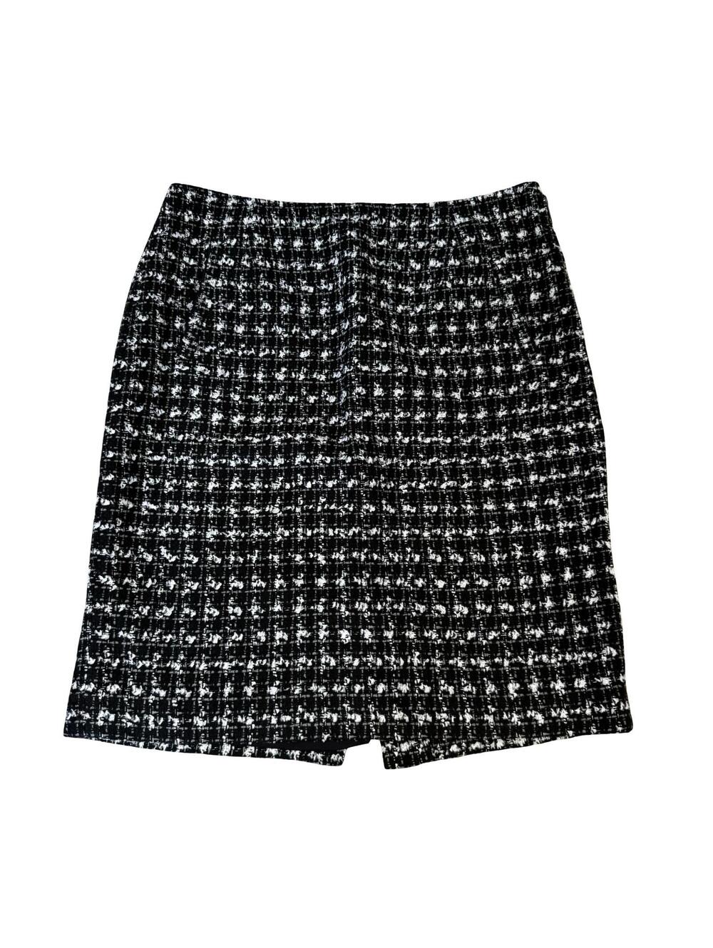 Halogen Black & White Tweed Pencil Skirt - Size 6